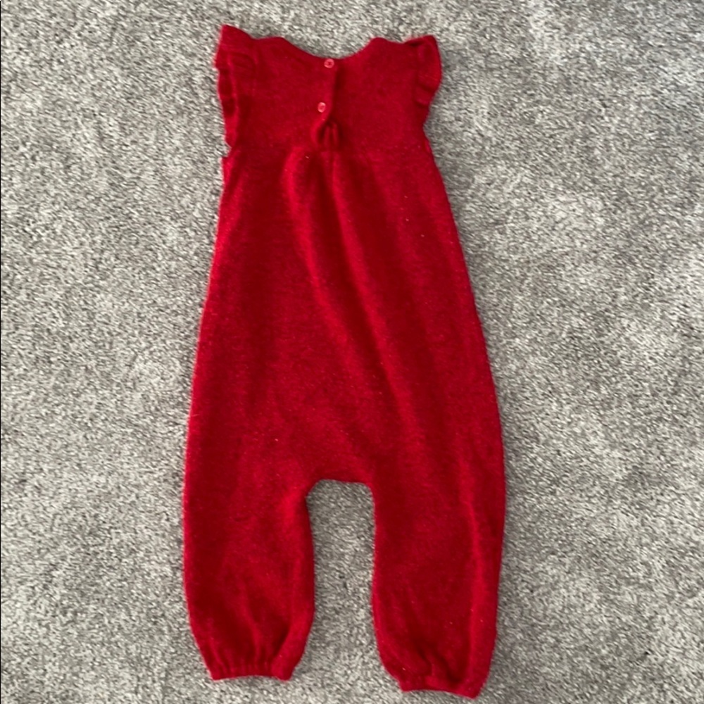 Baby Gap Ruffle red One-Piece - Picture 3 of 5